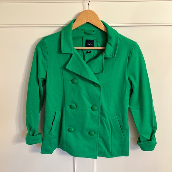 Bright Green Gap Kids coat/blazer size XXL 14/16 - Picture 1 of 5